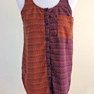 Lush Nordstrom Beach Casual Orange Purple Size S